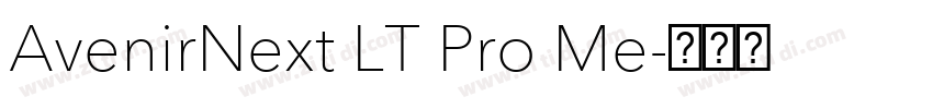 AvenirNext LT Pro Me字体转换